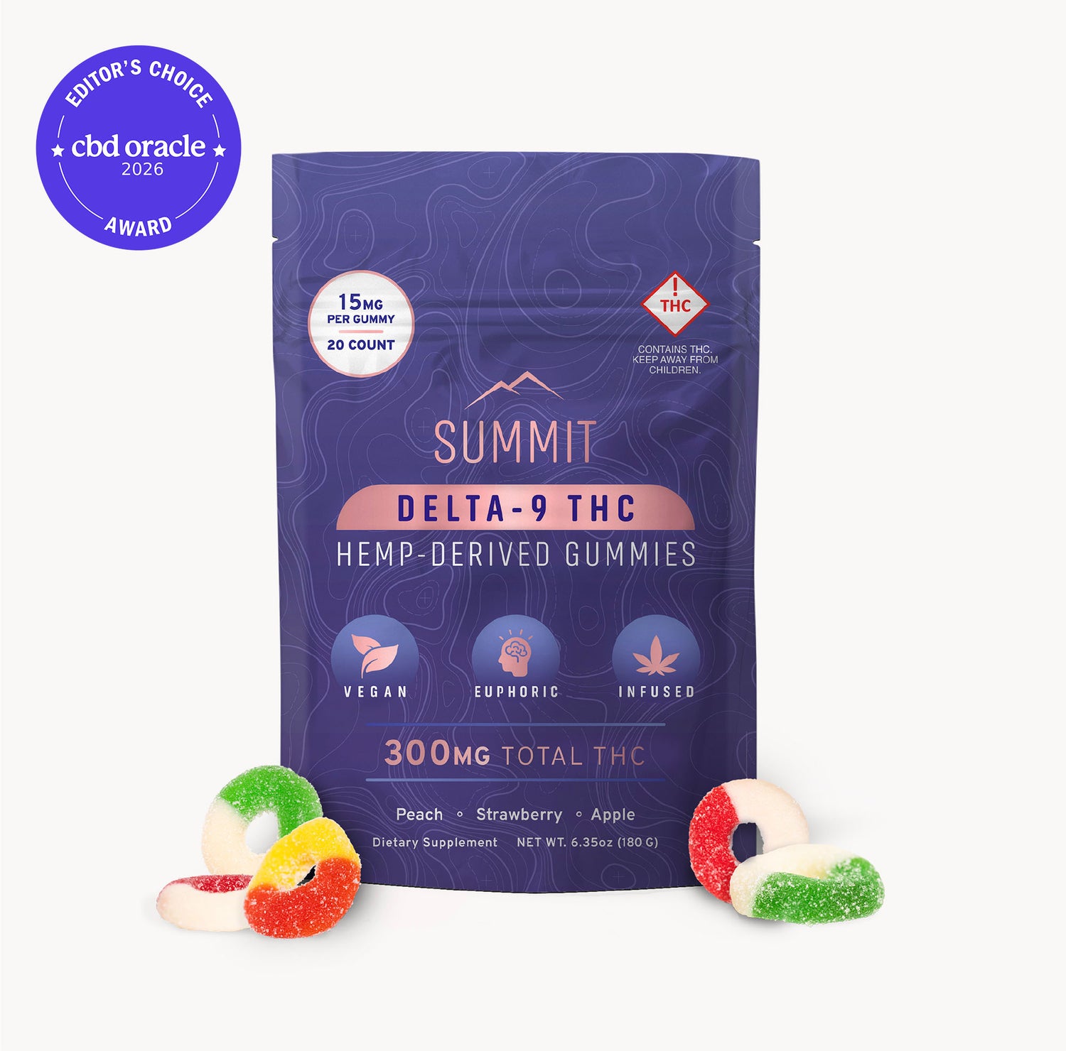 15mg Delta-9 Gummies - 20ct