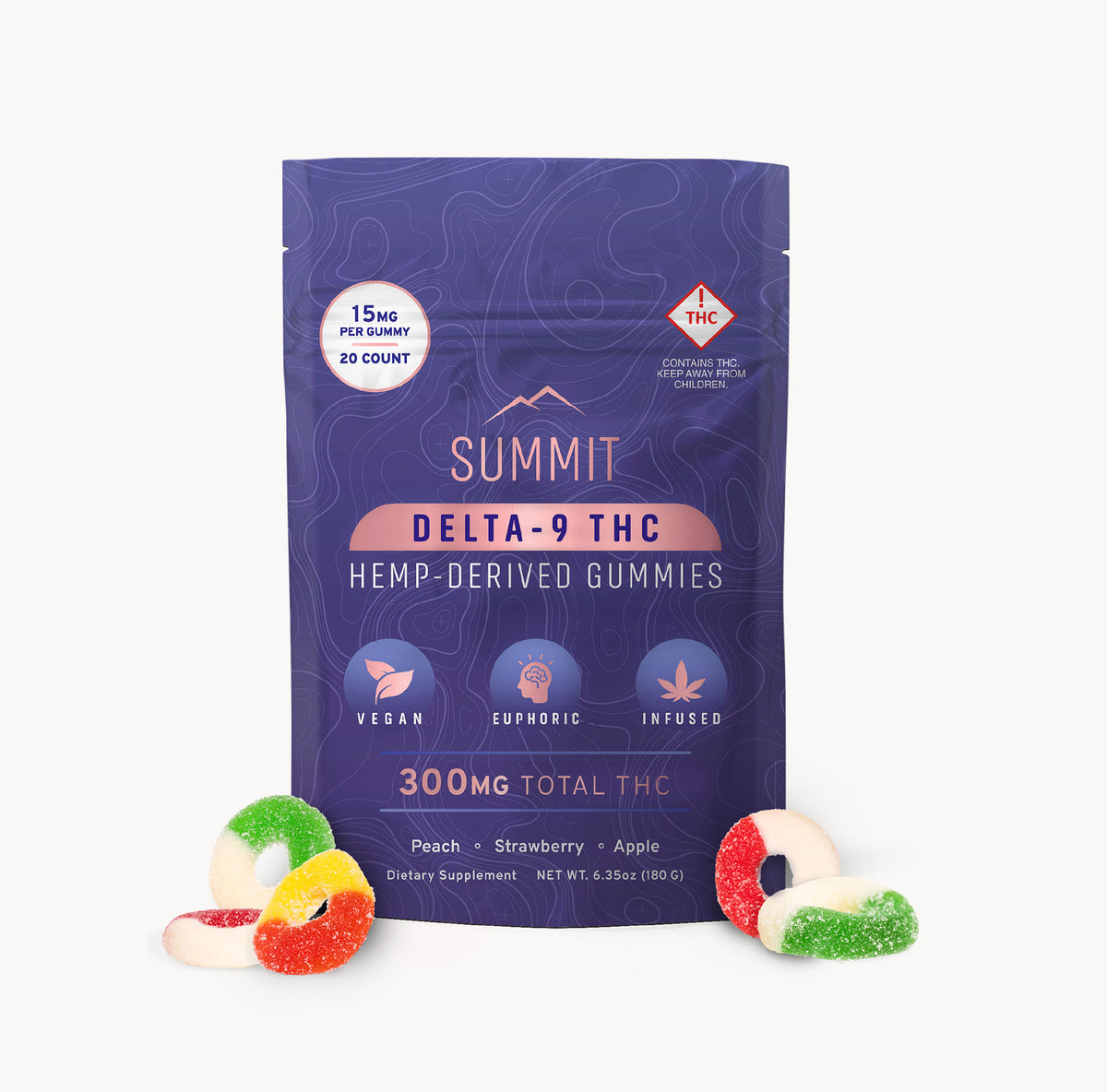 15mg Delta-9 Gummies - 20ct